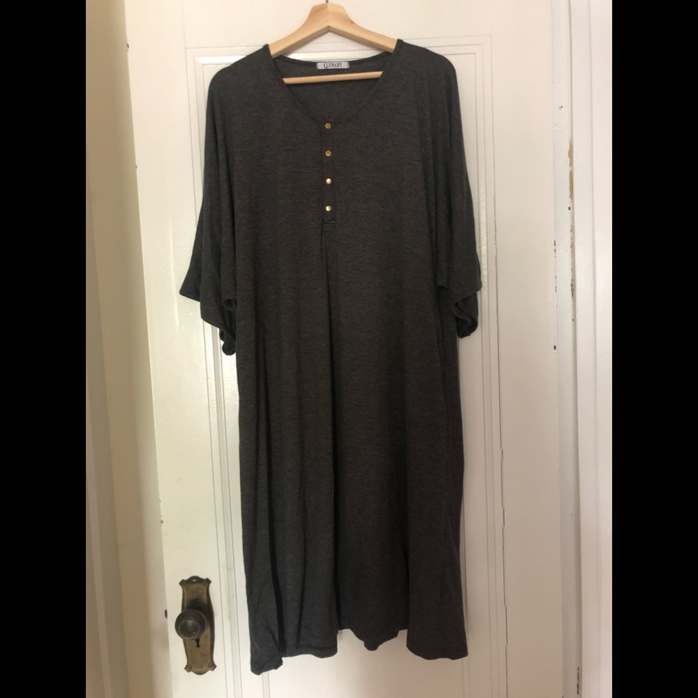 Maternity house dress, postpartum nursing gown